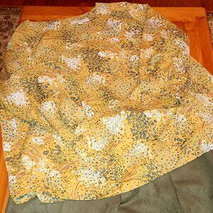 Floral Yellow Blouse